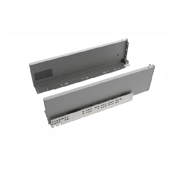Slim T-box 4D комплект ящика 550мм, темно-серый, боковины h132мм, откр. от нажатия, для ДСП 16мм