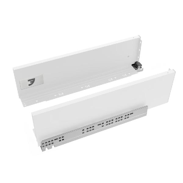 Slim T-box 4D комплект ящика 550мм, белый, боковины h132мм, откр. от нажатия, для ДСП 16мм